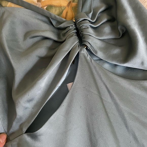 Blue SIMKHAI Josette slip dress with cutouts - Picture 12 of 15